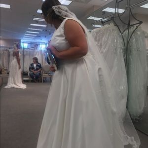 Wedding Dress and Veil with preservation.